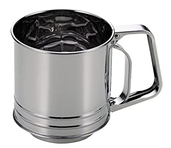 【中古】パール金属(PEARL METAL) 日本製 自動 粉ふるい Mサイズ ステンレス製 EEスイーツ D-4726