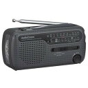 【中古】オーム電機 AM/FM/SW手回し発電ラジオライト RAD-V963N