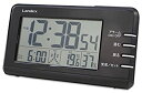 【中古】(非常に良い)ランデックス(Landex) 目覚まし時計 電波 デジタル タイムインパクト 日付表示 ブラック YT5258BK