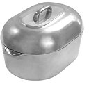 【中古】(未使用品)Cajun Cookware ロースター 15インチ アルミ製オーバルロースター