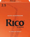 【中古】RICO リード アルトサクソフォーン 強度:2.5(10枚入)アンファイルド RJA1025