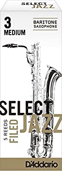 【中古】（非常に良い）RICO リード ジャズセレクト バリトンサクソフォーン ミディアム 強度:3M(5枚入) ファイルド RSF05BSX3M