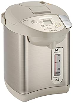 【中古】タイガー 魔法瓶 電気 ポット 2.2L ベージュ 節電 VE 保温 とく子さん PIK-A220-C Tiger
