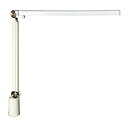 【中古】(非常に良い)山田照明 Z-LIGHT LEDデスクライト ホワイト 調光調色モデル Z-S7000W