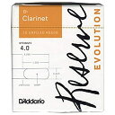 【中古】D'Addario リード レゼルヴ エヴォリューション Bクラリネット 強度:4.0(10枚入) アンファイルドカット DCE1040