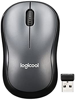 【中古】Logicool ロジクール 静音マウス M220GR グレー ワイヤレス クリック音90%以上軽減 音響工学設計 電池寿命18ヶ月 小型 コンパクト