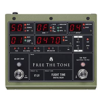 【中古】FREE THE TONE / FLIGHT TIME FT-2Y DIGITAL DELAY フリーザトーン デジタルディレイ【メーカー名】Free The Tone【メーカー型番】FT-2Y【ブランド名】FREE THE TONE【商品説明】FREE THE TONE / FLIGHT TIME FT-2Y DIGITAL DELAY フリーザトーン デジタルディレイFT-1Yの機能はそのままに進化を遂げた高品質デジタルディレイ中古品のため使用に伴うキズ等がございますが、問題なくご使用頂ける商品です。画像はイメージ写真ですので商品のコンディション、付属品の有無については入荷の度異なります。当店にて、動作確認・点検・アルコール等のクリーニングを施しております。中古品のため限定特典や補償等は、商品名、説明に記載があっても付属しておりません予めご了承下さい。当店では初期不良に限り、商品到着から7日間は返品を 受付けております。他モールとの併売品の為、完売の際はご連絡致しますのでご了承ください。ご注文からお届けまで1、ご注文⇒ご注文は24時間受け付けております。2、注文確認⇒ご注文後、当店から注文確認メールを送信します。3、お届けまで3〜10営業日程度とお考え下さい。4、入金確認⇒前払い決済をご選択の場合、ご入金確認後、配送手配を致します。5、出荷⇒配送準備が整い次第、出荷致します。配送業者、追跡番号等の詳細をメール送信致します。6、到着⇒出荷後、1〜3日後に商品が到着します。　※離島、北海道、九州、沖縄は遅れる場合がございます。予めご了承下さい。お電話でのお問合せは少人数で運営の為受け付けておりませんので、メールにてお問合せお願い致します。営業時間　月〜金　10:00〜17:00お客様都合によるご注文後のキャンセル・返品はお受けしておりませんのでご了承下さい。