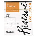 【中古】D'Addario リード レゼルヴ エヴォリューション Bクラリネット 強度:3.5(10枚入) アンファイルドカット DCE1035