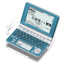 【中古】CASIO Ex-word 電子辞書 XD-SP6700BU 100コンテンツ多辞書 ネイティブ+7ヶ国TTS音声対応 メインパネル+手書きパネル搭載 限定カラー(2)