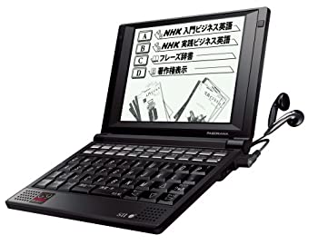 【中古】セイコーインスツル 電子辞書G9シリーズ NHKビジネス英語収録 SR-G9003NH3【メーカー名】セイコーインスツル【メーカー型番】SR-G9003NH3【ブランド名】セイコーインスツル【商品説明】セイコーインスツル 電子辞書G9シリーズ NHKビジネス英語収録 SR-G9003NH314.1×10.4専門用語に強い! 岩波書店の理化学辞典や36ジャンルをカバーする180万語対訳大辞典など6冊の専門用語集を収録。ビジネス例文が豊富! 基礎から上級編までカバーする総用例数約21万語のビジネス技術実用英語大辞典やオックスフォード英文ビジネス辞書など7冊のビジネス文例集を収録。 。AC電源、リチウムイオン電池中古品のため使用に伴うキズ等がございますが、問題なくご使用頂ける商品です。画像はイメージ写真ですので商品のコンディション、付属品の有無については入荷の度異なります。当店にて、動作確認・点検・アルコール等のクリーニングを施しております。中古品のため限定特典や補償等は、商品名、説明に記載があっても付属しておりません予めご了承下さい。当店では初期不良に限り、商品到着から7日間は返品を 受付けております。他モールとの併売品の為、完売の際はご連絡致しますのでご了承ください。ご注文からお届けまで1、ご注文⇒ご注文は24時間受け付けております。2、注文確認⇒ご注文後、当店から注文確認メールを送信します。3、お届けまで3〜10営業日程度とお考え下さい。4、入金確認⇒前払い決済をご選択の場合、ご入金確認後、配送手配を致します。5、出荷⇒配送準備が整い次第、出荷致します。配送業者、追跡番号等の詳細をメール送信致します。6、到着⇒出荷後、1〜3日後に商品が到着します。　※離島、北海道、九州、沖縄は遅れる場合がございます。予めご了承下さい。お電話でのお問合せは少人数で運営の為受け付けておりませんので、メールにてお問合せお願い致します。営業時間　月〜金　10:00〜17:00お客様都合によるご注文後のキャンセル・返品はお受けしておりませんのでご了承下さい。