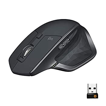 yÁzLogitech MX Master 2S - Mouse - laser - 7 buttons - wireless - 2.4 GHz - USB wireless receiver - graphite