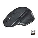 【中古】Logitech MX Master 2S - Mouse - laser - 7 buttons - wireless - 2.4 GHz - USB wireless receiver - graphite