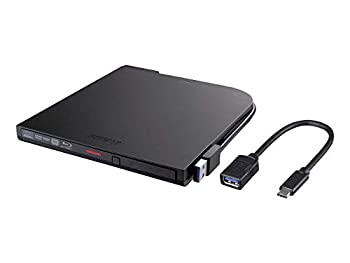 【中古】BUFFALO BDXL対応 USB3.0用ポータブルブルーレイドライブ スリムタイプ ブラック BRXL-PT6U3-BKD