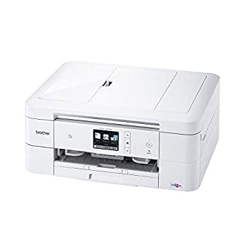 【中古】ブラザー プリンター A4 インクジェット複合機 DCP-J978N-W (白モデル/ADF/有線 無線LAN/手差しトレイ/両面印刷/レーベル印刷)