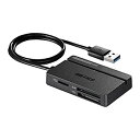 【中古】(非常に良い)BUFFALO USB3.0 マルチカードリーダー スタンダードモデル ブラック BSCR108U3BK