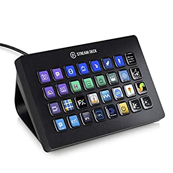 yÁzCORSAIR elgato STREAM DECK XL CuRec쐬Rg[[ [J[ USB3.0 LCD{^:32 10GAT9901