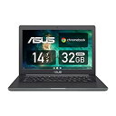 【中古】(非常に良い)Chromebook クロームブック ASUS ノートパソコン 14.0型WXGA液晶 英語キーボード C403NA ブラック グーグル Google(2)