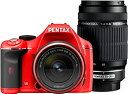 【中古】PENTAX デジタル一眼レフカメラ K-x ダブルズームキットレッド