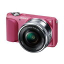 【中古】(非常に良い)SONY ミラーレス一眼 NEX-3N パワーズームレンズキット E PZ 16-50mm F3.5-5.6 OSS ピンク NEX-3N...