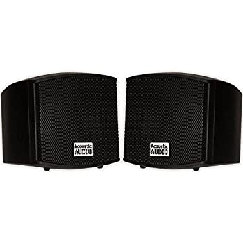 【中古】Acoustic Audio AA321B Surround Speakers Black Set of 2 by Acoustic Audio by Goldwood