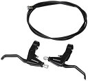 【中古】(非常に良い)シマノ(SHIMANO) ブレーキレバー 左右セット ケーブル付 BL-T4000 ブラック