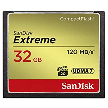 【中古】SANDISK ( サンディスク ) 32GB Compact Flash Memory ( 読取速度 最大 120MB 秒 / 書込速度 最大 85MB/秒 ) Extreme SDCFXSB-032G-G46 ［ 海外