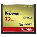 【中古】SANDISK ( サンディスク ) 32GB Compact Flash Memory ( 読取速度 最大 120MB 秒 / 書込速度 最大 85MB/秒 ) Extreme SDCFXSB-032G-G46 ［ 海外