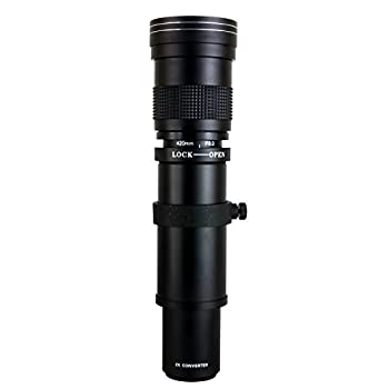 šOpteka 420-1600mm f/8.3 HD ˾󥺡 Υ EOS 80D 77D 70D 60D 60Da 50D 7D 6D 5D 5DS 1Ds Rebel T7i T7s T6s T6i T6 T5i T5 T4i