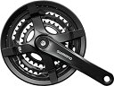 【中古】(非常に良い)SHIMANO(シマノ) FC-TY501 48X38X28T 8/7/6S チェーンガード付 170mm ブラック EFCTY501C8...