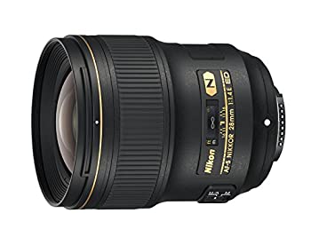 【中古】Nikon af-s Nikkor 28?MM F / 1.4e Ed F / 1.4???16固定ズームカメラレンズ、ブラック