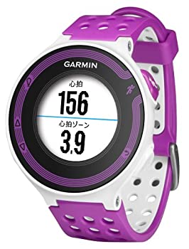 【中古】GARMIN(ガーミン) ランニングGPS ForeAthlete 220J ホワイト/バイオレット Bluetooth対応 114766