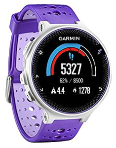 【中古】GARMIN(ガーミン) ランニングウォッチ 時計 GPS ライフログ ForAthlete 230J パープル×ストライク FA230J 371788