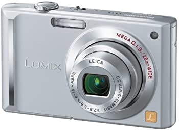 【中古】パナソニック デジタルカメラ LUMIX (ルミックス) プレシャスシルバー DMC-FX55-S