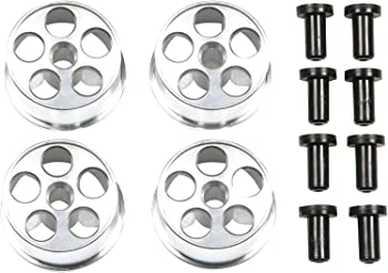 【中古】タミヤ ミニ四駆特別企画商品 HG ローハイトタイヤ用アルミホイール 4本 95276