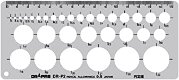 【中古】(未使用品)ドラパス テンプレート P型 円定規 P-2S スモーク 31621