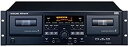 【中古】(非常に良い)TASCAM ダブルカセットデッキ オートリバース ドルビーB・倍速ダビング搭載 202Mk4