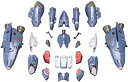 【中古】1/72 VF-25 メサイアバルキリー用 スーパーパーツ (マクロスF(フロンティア))