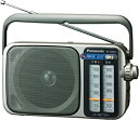 【中古】(非常に良い)Panasonic FM/AM 2バンドラジオ シルバー RF-2400A-S
