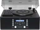 【中古】(非常に良い)ティアック(TEAC) ターンテーブル/カセットプレーヤー付CDレコーダー/レコードプレーヤー (ピアノブラック) LP-R550USB-...