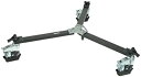 【中古】(未使用品)Manfrotto 114MV シネビデオ台車 三脚用 ツインスパイク脚付き - 3198の交換品 ブラック
