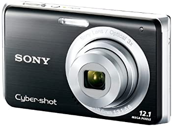 【中古】ソニー SONY デジタルカメラ Cybershot W190 (1210万画素/光学x3/デジタルx6/ブラック) DSC-W190/B