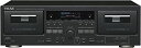 【中古】(非常に良い)TEAC カセットデッキ ダブルオートリバース ブラック W-890R-B