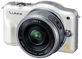 【中古】パナソニック ミラーレス一眼カメラ LUMIX GF3 電動ズームキット シェルホワイト DMC-GF3X-W【メーカー名】【メーカー型番】【ブランド名】【商品説明】パナソニック ミラーレス一眼カメラ LUMIX GF3 電動ズームキット シェルホワイト DMC-GF3X-Wメーカー型番 : DMC-GF3-W外形寸法（約） : 高さ6.71×幅10.77×奥行3.25cm(本体のみ、突起部を除く）質量 : 約264g(本体、バッテリー、メモリーカード含む)、約222g(本体のみ)、約359g(付属交換レンズ H-PS14042装着時、バッテリー、メモリーカード含む)付属品 : バッテリーパック、バッテリーチャージャー、AVケーブル、USB接続ケーブル、CD-ROM、ショルダーストラップ、タッチペン、交換レンズ、レンズキャップ（メモリーカードは別売です）有効画素数 : 1210万画素中古品のため使用に伴うキズ等がございますが、問題なくご使用頂ける商品です。画像はイメージ写真ですので商品のコンディション、付属品の有無については入荷の度異なります。当店にて、動作確認・点検・アルコール等のクリーニングを施しております。中古品のため限定特典や補償等は、商品名、説明に記載があっても付属しておりません予めご了承下さい。当店では初期不良に限り、商品到着から7日間は返品を 受付けております。他モールとの併売品の為、完売の際はご連絡致しますのでご了承ください。ご注文からお届けまで1、ご注文⇒ご注文は24時間受け付けております。2、注文確認⇒ご注文後、当店から注文確認メールを送信します。3、お届けまで3〜10営業日程度とお考え下さい。4、入金確認⇒前払い決済をご選択の場合、ご入金確認後、配送手配を致します。5、出荷⇒配送準備が整い次第、出荷致します。配送業者、追跡番号等の詳細をメール送信致します。6、到着⇒出荷後、1〜3日後に商品が到着します。　※離島、北海道、九州、沖縄は遅れる場合がございます。予めご了承下さい。お電話でのお問合せは少人数で運営の為受け付けておりませんので、メールにてお問合せお願い致します。営業時間　月〜金　10:00〜17:00お客様都合によるご注文後のキャンセル・返品はお受けしておりませんのでご了承下さい。