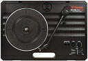 【中古】(非常に良い)Vestax ポータブルターンテーブル handytrax USB BLACK ブラック USB出力機能/録音ソフト付き スピーカー内蔵