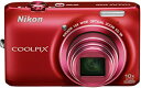 【中古】(非常に良い)Nikon デジタルカメラ COOLPIX (クールピクス) S6300 アーバンレッド S6300RD