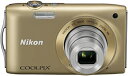 【中古】(非常に良い)Nikon デジタルカメラ COOLPIX (クールピクス) S3300 スイートゴールド S3300GL