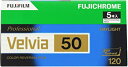 【中古】FUJIFILM リバーサルフィルム フジクローム Velvia 50 ブローニー 12枚 5本 120 VELVIA50 EP NP 12EX 5