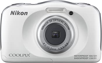 【中古】Nikon デジタルカメラ S33 防水 1317万画素 S33 ホワイト S33WH