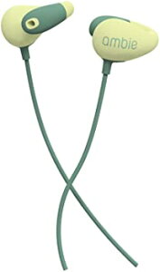 ambie sound earcuffs(アンビー サウンドイヤカフ) (Cactus Green) イヤホン リモコン付 通話 イヤフォン 有線 ながら聞き 耳にいれない switc格安セール