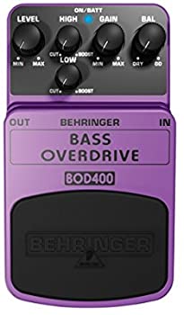 【中古】ベリンガー ベース用エフェクトペダル ベース・オーバードライブ BOD400 BASS OVERDRIVE【メーカー名】【メーカー型番】【ブランド名】【商品説明】ベリンガー ベース用エフェクトペダル ベース・オーバードライブ BOD400 BASS OVERDRIVE真空管風の歪み、滑らかなサステイン、ファットな音色を実現するベース・オーバードライブオーバードライブサウンドとベース音のブレンド量を調整するユニークなバランスコントロールを搭載バランスコントロールに加え、レベル、2バンドEQ、ゲインの調整が可能電源のON/OFFおよび電池のLEDステータスインジケーターを搭載電源OFF時はバイパスモードで機能中古品のため使用に伴うキズ等がございますが、問題なくご使用頂ける商品です。画像はイメージ写真ですので商品のコンディション、付属品の有無については入荷の度異なります。当店にて、動作確認・点検・アルコール等のクリーニングを施しております。中古品のため限定特典や補償等は、商品名、説明に記載があっても付属しておりません予めご了承下さい。当店では初期不良に限り、商品到着から7日間は返品を 受付けております。他モールとの併売品の為、完売の際はご連絡致しますのでご了承ください。ご注文からお届けまで1、ご注文⇒ご注文は24時間受け付けております。2、注文確認⇒ご注文後、当店から注文確認メールを送信します。3、お届けまで3〜10営業日程度とお考え下さい。4、入金確認⇒前払い決済をご選択の場合、ご入金確認後、配送手配を致します。5、出荷⇒配送準備が整い次第、出荷致します。配送業者、追跡番号等の詳細をメール送信致します。6、到着⇒出荷後、1〜3日後に商品が到着します。　※離島、北海道、九州、沖縄は遅れる場合がございます。予めご了承下さい。お電話でのお問合せは少人数で運営の為受け付けておりませんので、メールにてお問合せお願い致します。営業時間　月〜金　10:00〜17:00お客様都合によるご注文後のキャンセル・返品はお受けしておりませんのでご了承下さい。